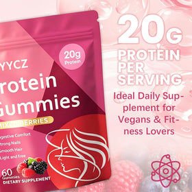 Gummies protéinées ACYYCZ avec goût de framboise