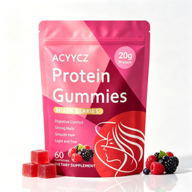 Gummies protéinées ACYYCZ devant avec emballage de 60 pièces