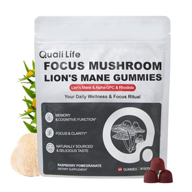 Gummies QualiLife au Lion's Mane 60 unités, face avant du paquet