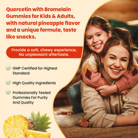 Gummies Quercétine JIANKYTZ avec étiquette et informations nutritionnelles