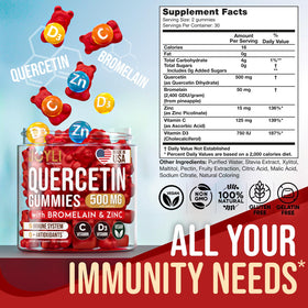 Gummies Quercétine JOYLI Nutrition, présentation en gros plan