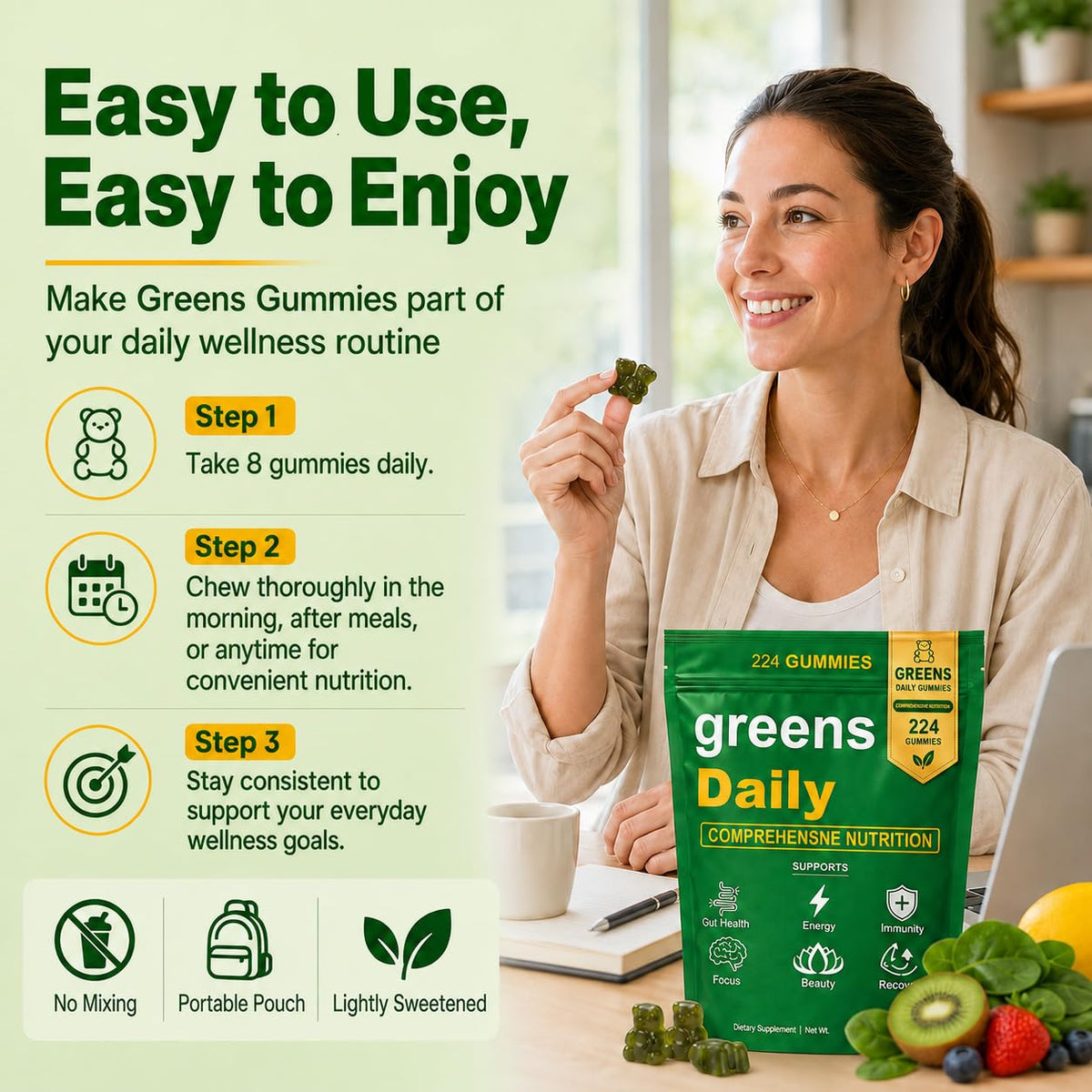 Gummies Quotidiens oviaapo dans un environnement naturel