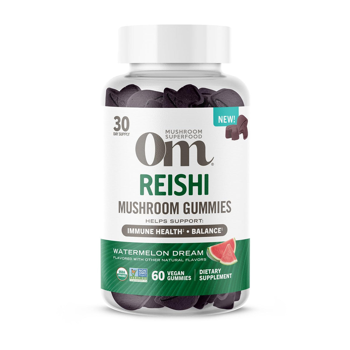 Gummies Reishi OM MUSHROOM SUPERFOOD 60 unités packaging avant