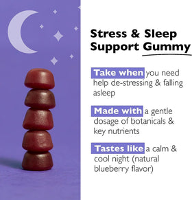 Gummies RESCUE soutien sommeil et stress, vue de côté