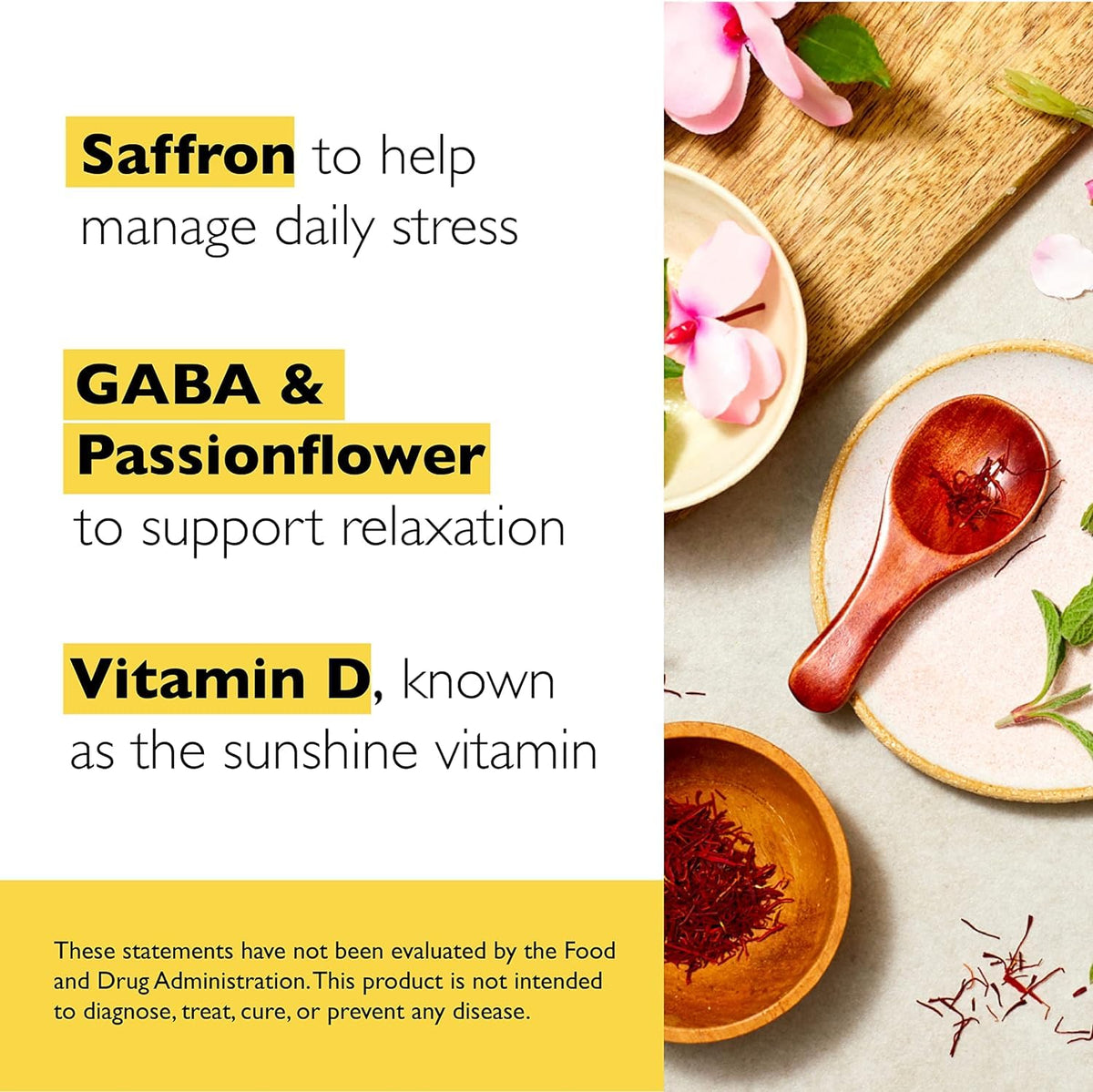 Gummies RESCUE sur un fond naturel, avec des fleurs