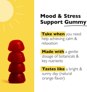 Gummies RESCUE sur une surface en bois, mise en scène