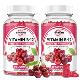 Gummies ReviNutra Vitamine B12 5000 mcg vue de face avec emballage