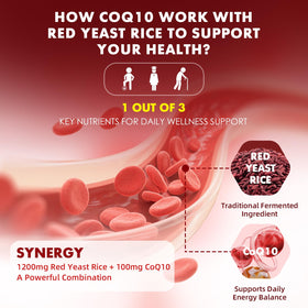 Gummies Riz Rouge GrnLife avec CoQ10, détails de la texture