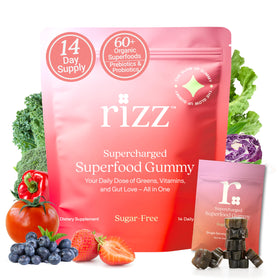Gummies RIZZ sans sucre en emballage de 331g