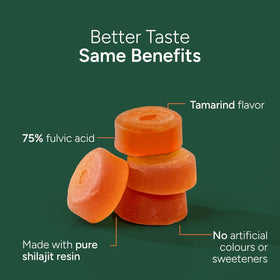Gummies ROOT LABS dans une main avec des éléments naturels