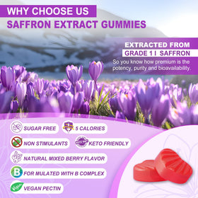 Gummies Saffron NEVISS dans une main