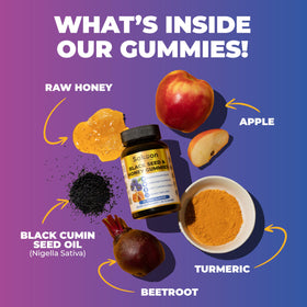 Gummies Sakoon Nutrition goût myrtille en gros plan