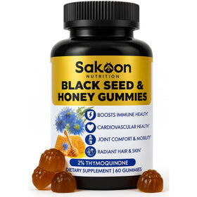 Gummies Sakoon Nutrition huile de graines noires en pot de 60 pièces