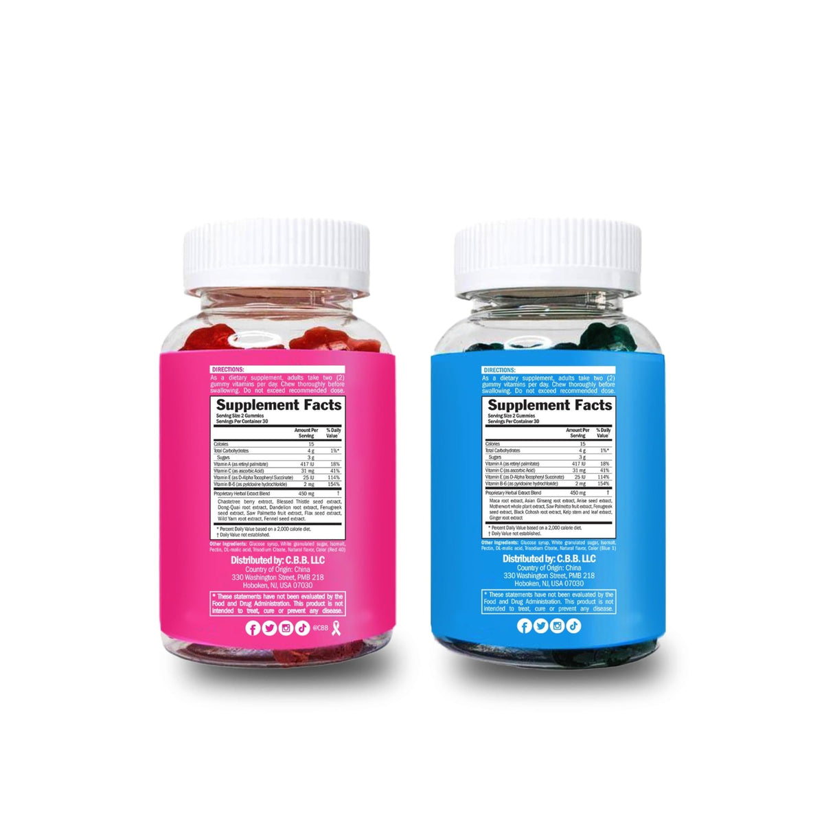 Gummies saveur baies Curvy Body Bears en gros plan