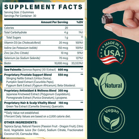 Gummies Saw Palmetto YIvarinthoria sur un bureau
