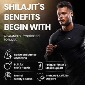 Gummies Shilajit alloza sur une table, ambiance naturelle