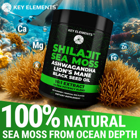 Gummies Shilajit Bio avec Algues Marines, côté de la boîte