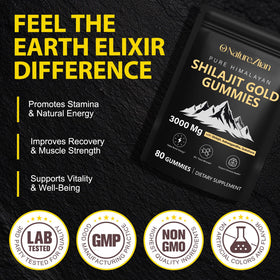 Gummies Shilajit Bio O NATURE. ZIRAN vue de côté