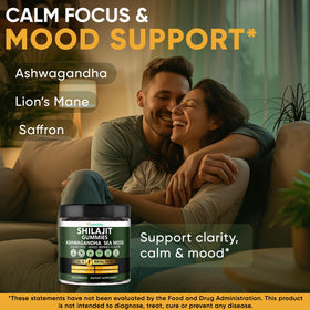 Gummies Shilajit d'Adndale en gros plan