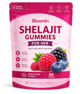 Gummies Shilajit de Floroma Global, 60 gummies, emballage avant