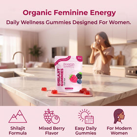 Gummies Shilajit de KBKTWOLT avec un goût de fruits rouges