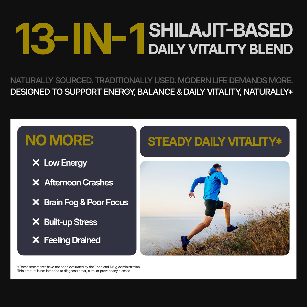 Gummies Shilajit DLNIA sur une surface en bois