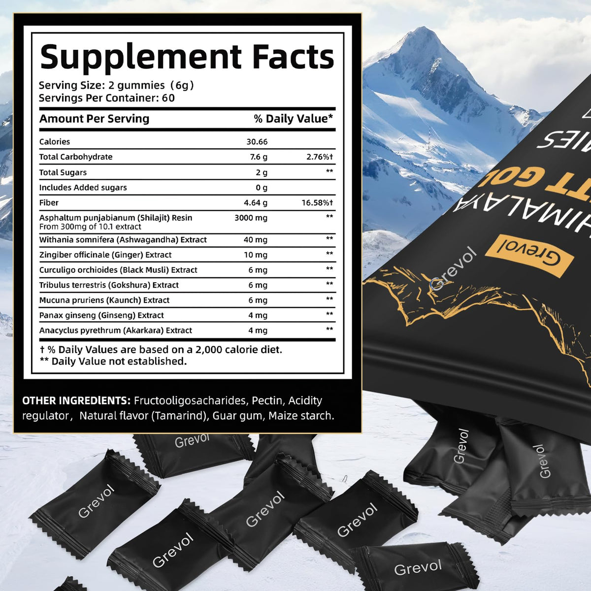 Gummies Shilajit Grevol, idéales pour un mode de vie actif