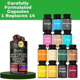Gummies Shilajit Himalayen Bio AyBet sur une table