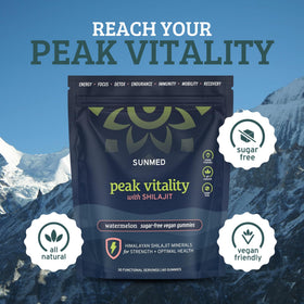 Gummies Shilajit Himalayen SUNMED, goût pastèque, présentation