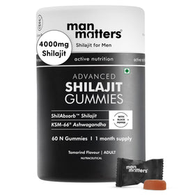 Gummies Shilajit Man Matters 4000 mg vue de face dans l'emballage