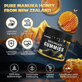 Gummies Shilajit Newrish au miel Manuka, présentation du produit