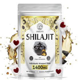 Gummies Shilajit ORBILIVE 1400 MG avec Ashwagandha, emballage avant