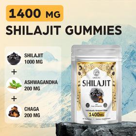 Gummies Shilajit ORBILIVE 1400 MG, détails des ingrédients