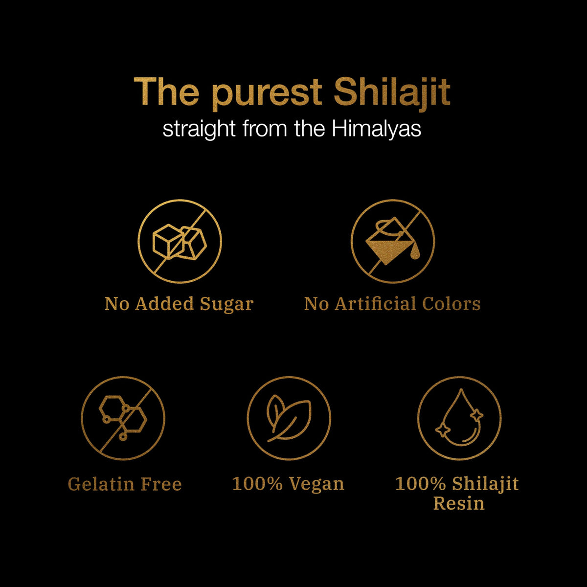 Gummies Shilajit ouvertes avec gummies visibles