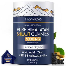 Gummies Shilajit Pharmlitalia 3000mg, boîte vue de face