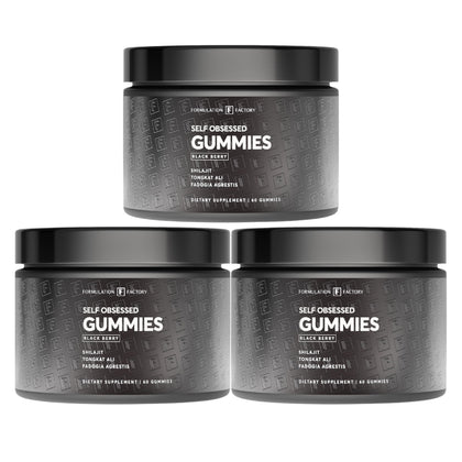 Gummies Shilajit pour hommes, 180 unités, vue de face