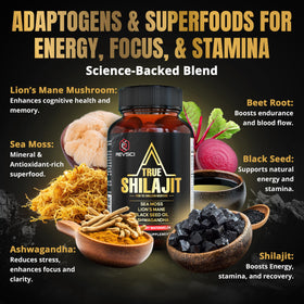 Gummies Shilajit, prise en main avec une main