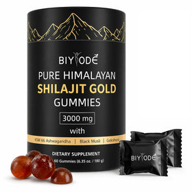 Gummies Shilajit Pur BIYODE 60 gummies en pot