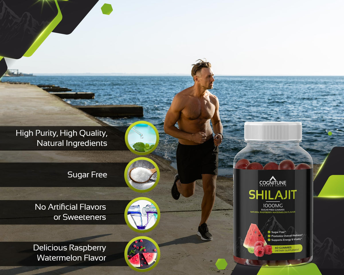 Gummies Shilajit Pur Himalayen avec vue de près