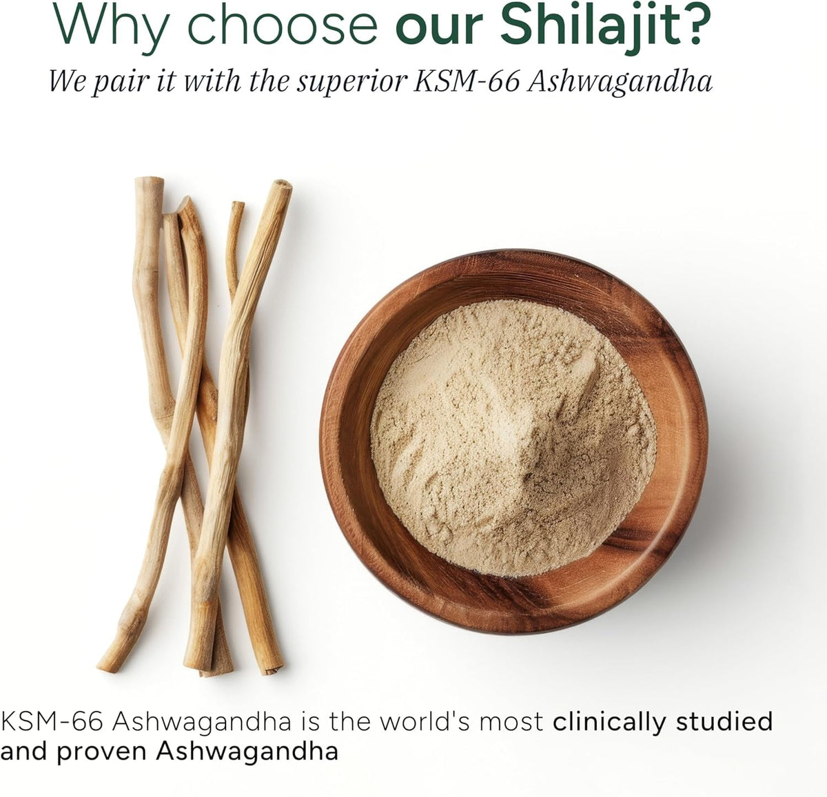 Gummies Shilajit ROOT LABS à côté d'autres compléments alimentaires