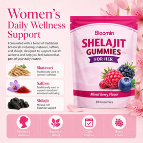 Gummies Shilajit velura avec saveur de baies en gros plan