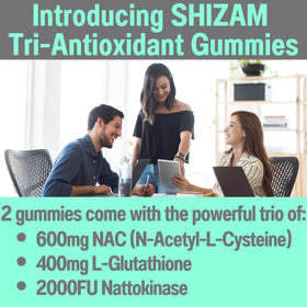 Gummies SHIZAM sur fond blanc, vue de face