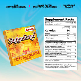 Gummies Shrumfuzed aux champignons avec des fruits frais