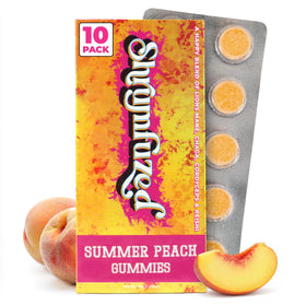 Gummies Shrumfuzed aux champignons, saveur pêche d'été, vue de face