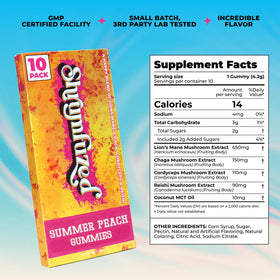 Gummies Shrumfuzed aux champignons, vue de côté