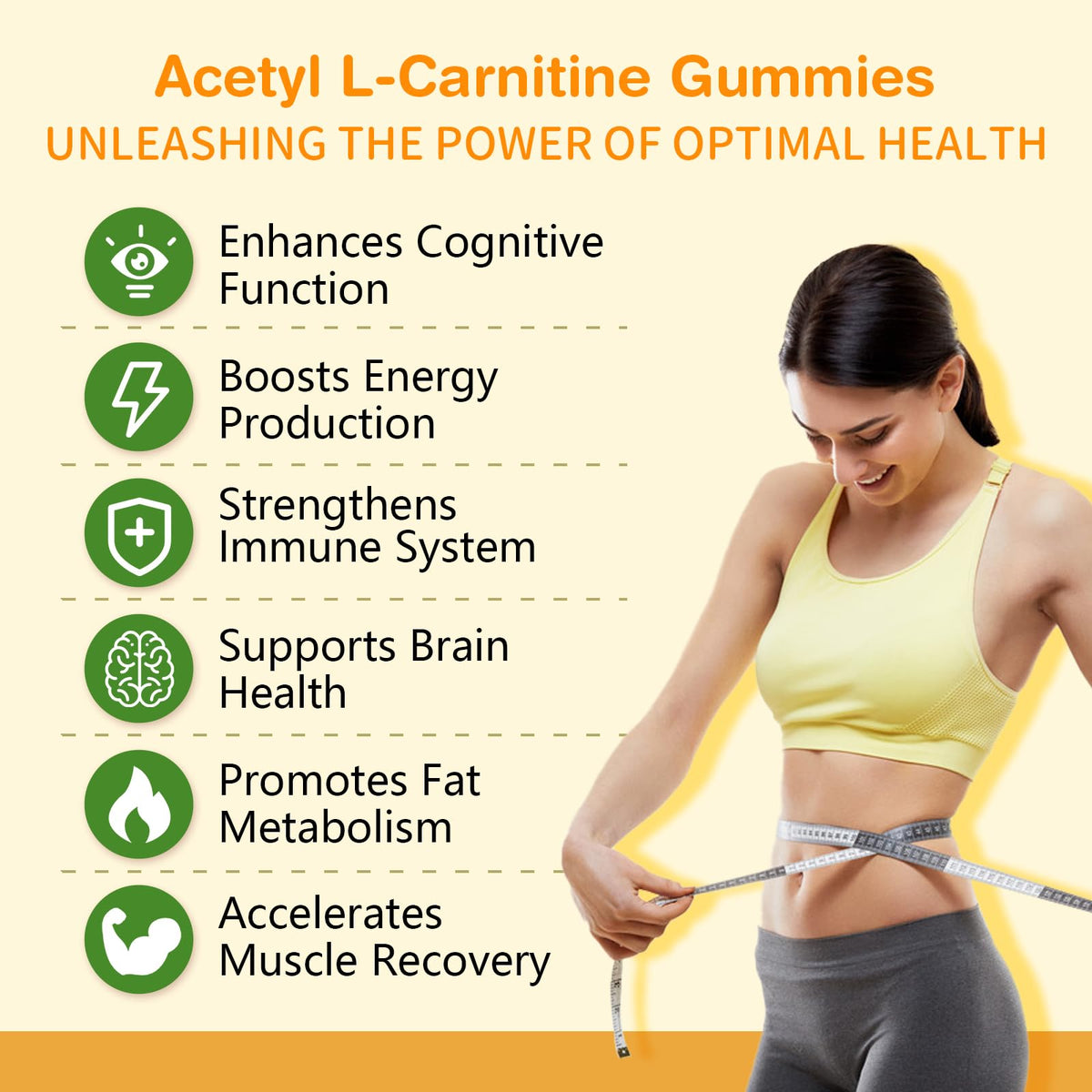 Gummies Sijigood Acétyl L-Carnitine sur une table