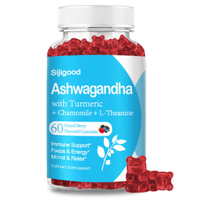 Gummies Sijigood Ashwagandha 60 baies mélangées vue avant