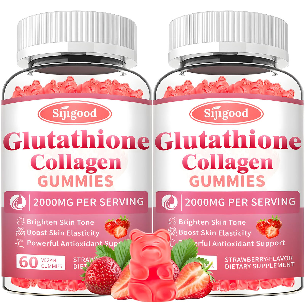 Gummies Sijigood au Glutathion et Collagène avec emballage avant