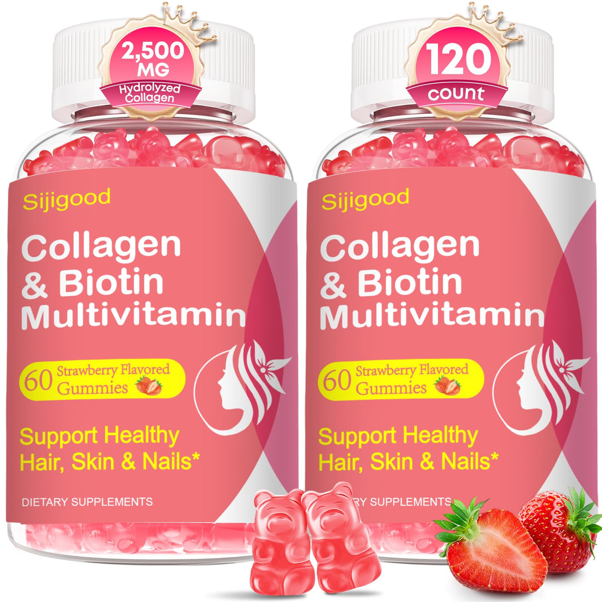 Gummies Sijigood Collagène 2500mg paquet avant