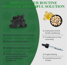 Gummies Simhould au Mullein 3000MG avec des ingrédients naturels